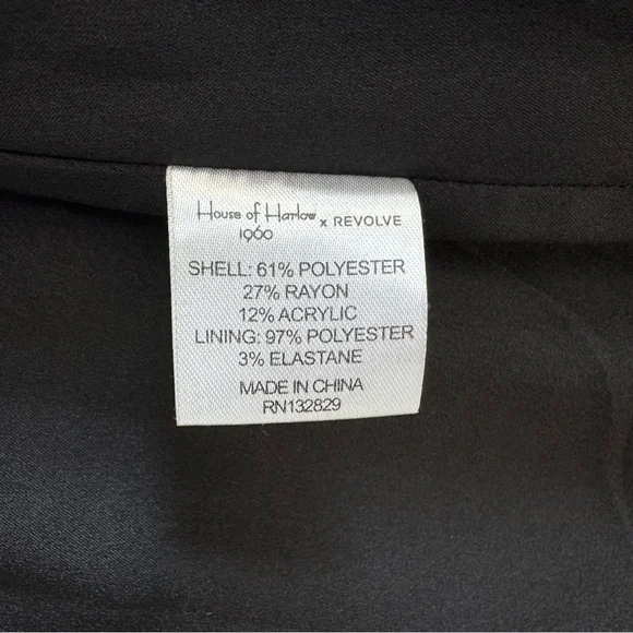 House of Harlow X Revolve Jacket Womens Small Black White Silver Blazer Holiday